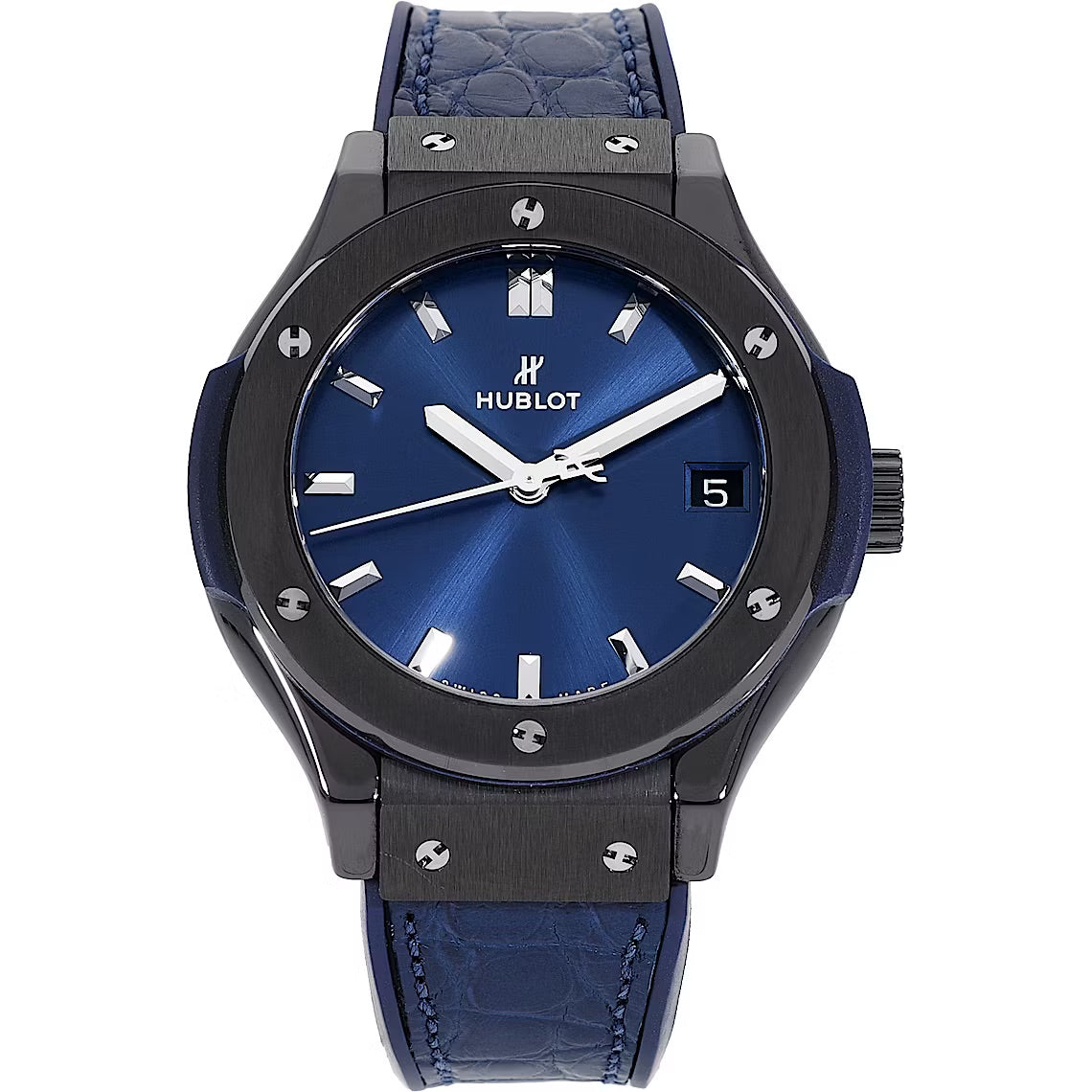 Hublot Classic Fusion Ceramica Blu 581.CM.7170.LR - Orologio di Lusso - EZY