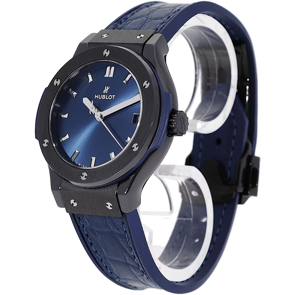 Hublot Classic Fusion Ceramica Blu 581.CM.7170.LR - Orologio di Lusso - EZY