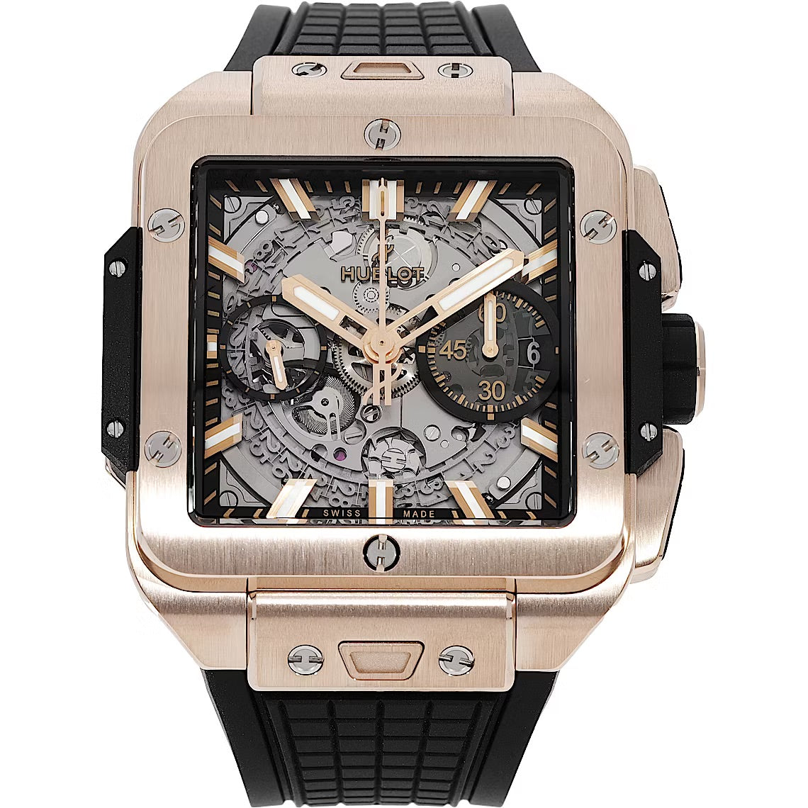 Hublot Square Bang Unico King Gold 821.OX.0180.RX - Orologio di Lusso in Oro Rosa - EZY