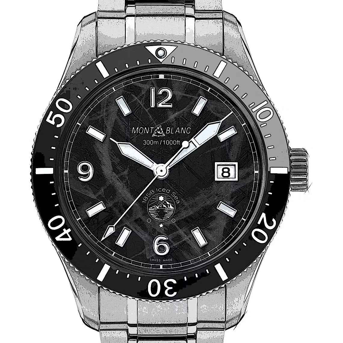 Montblanc 1858 Iced Sea Automatic Date