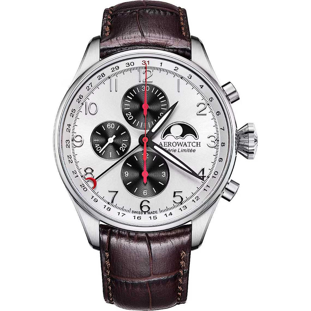 Aerowatch Les Grandes Classiques Chrono Moon Phase Limited Edition ref.A 69989 AA04 Aerowatch Les Grandes Classiques Chrono Moon Phase Limited Edition ref.A 69989 AA04