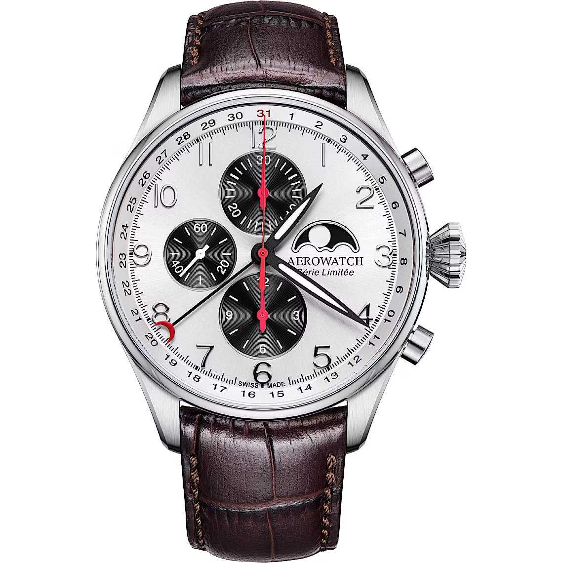 Aerowatch Les Grandes Classiques Chrono Moon Phase Limited Edition ref.A 69989 AA04 Aerowatch Les Grandes Classiques Chrono Moon Phase Limited Edition ref.A 69989 AA04