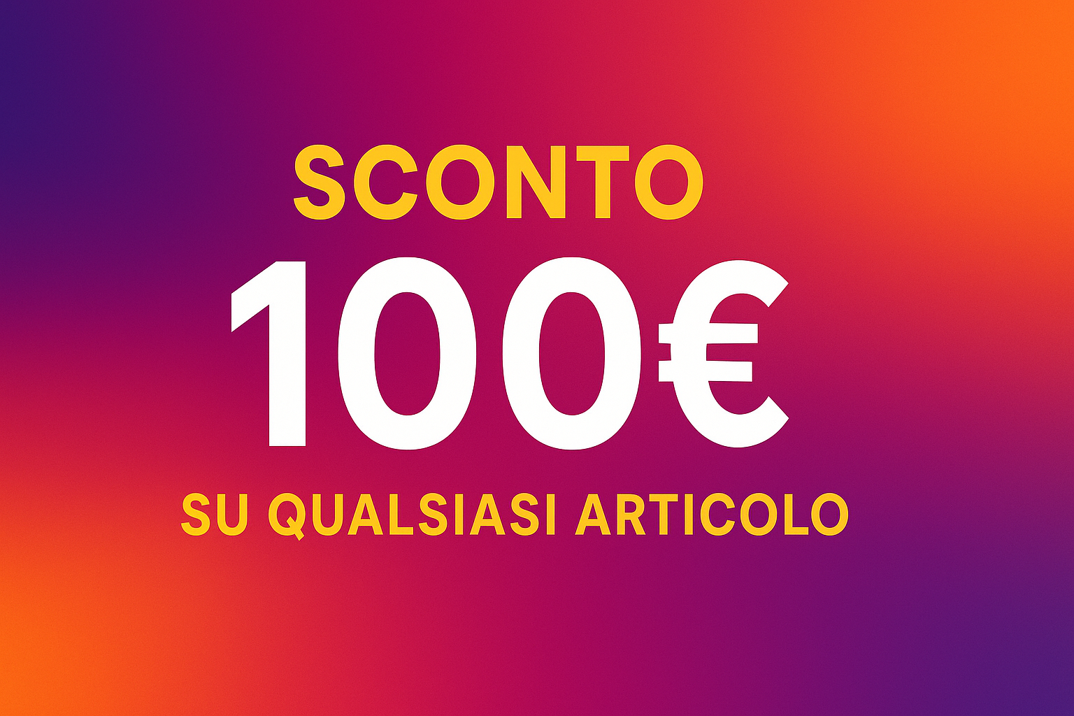 Banner sconto 100 euro